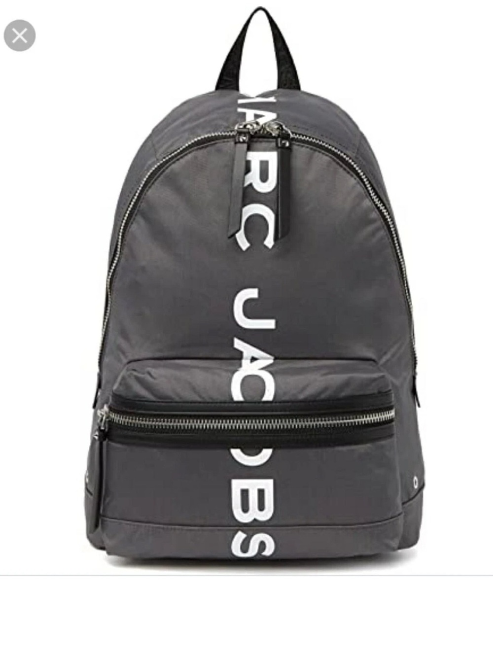 Marc Jacobs Suspiria Logo Print Nylon Backpack ~NWOT~ Dark Gray. Unisex